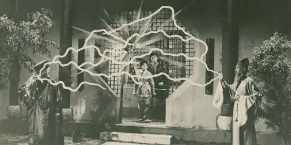 "Palm Power" in The Burning of the Red Lotus Monastery (1928) - source: Mingxing Film Company