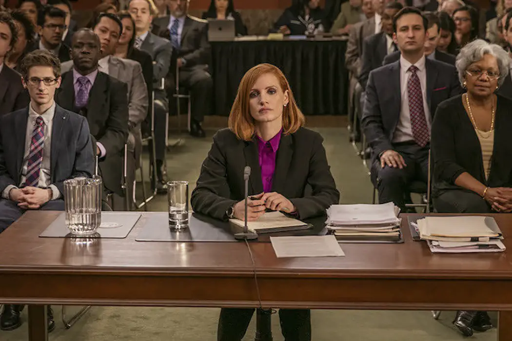 MISS SLOANE: Chastain Shines Again In This Tense Political Thriller