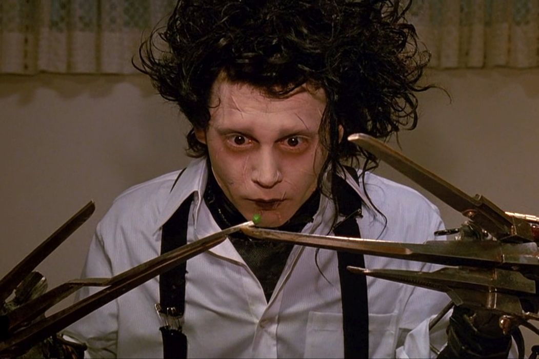 Johnny Depp as and in Edward Scissorhands