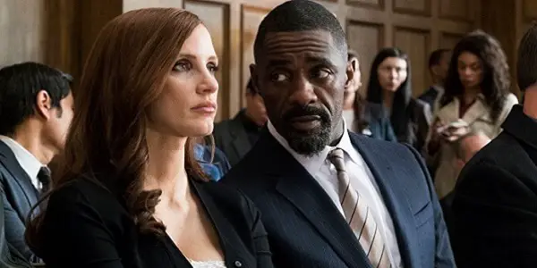 MOLLY'S GAME: Jessica Chastain & Idris Elba