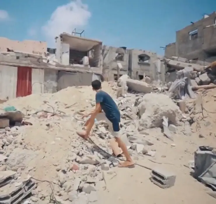 Palestine Cinema Dispatch image from "Gaza: How to Survive a Warzone"