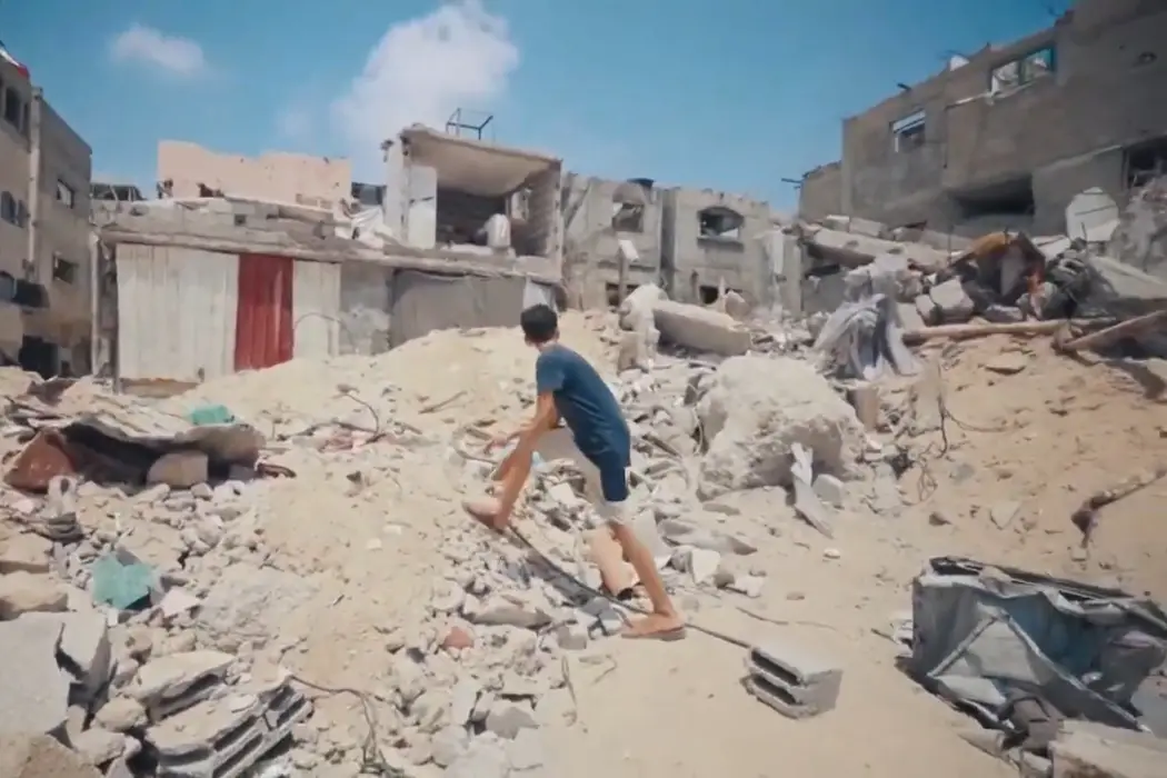 Palestine Cinema Dispatch image from "Gaza: How to Survive a Warzone"